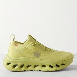 LOEWE + ON Cloudtilt stretch recycled-knit sneaker Lime Green, US size 8.5